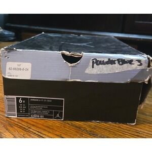 Jordan 6-17-23 GS Empty Shoe Box White College Blue Black 428818-101 Size 6Y
